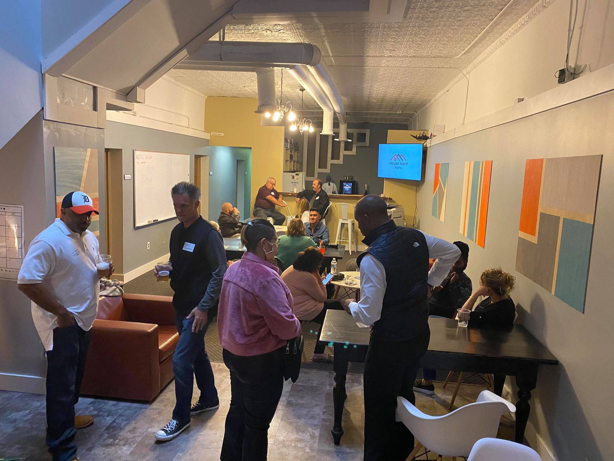 Community networking event at THE coLABorative with members socializing